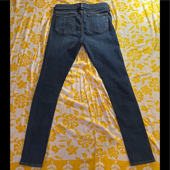 👖 RAG & BONE Blue Distressed Vashon Skinny Jeans Size 29. EUC - Picture 3 of 13